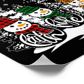 Poster Faith Hope Love Snowman Jesus Christian Tree Chris (Coin)