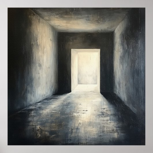 Poster Faith Light in the Darkness Citation inspirationne (Devant)