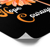 Poster Faith Love Hope Courage Aml Leukemia Sensibilisati (Coin)