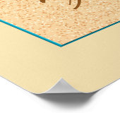 Poster Faith One Set d'empreintes dans le sable (Coin)