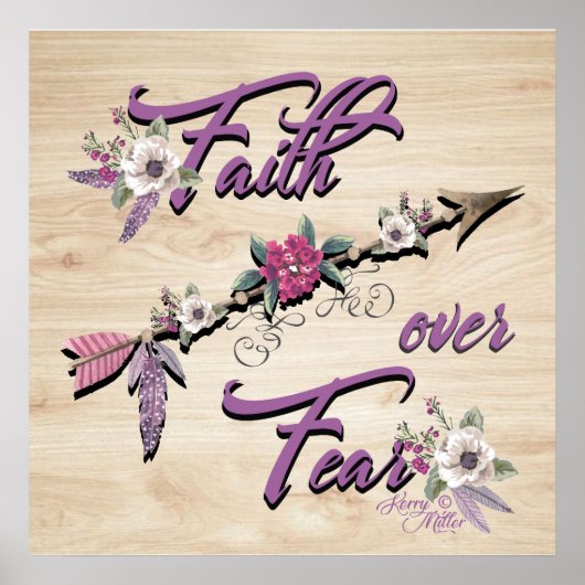 Poster Faith Over Fear (Devant)