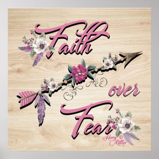 Poster Faith Over Fear (Devant)