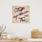 Poster Faith Over Fear (Cuisine)