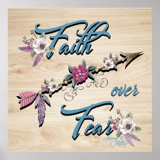 Poster Faith Over Fear (Devant)