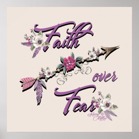 Poster Faith Over Fear (Devant)