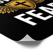 Poster Faith Over Fear Gold  (Coin)