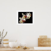 Poster Faits saillants floraux d'orchidées Phalaenopsis b (Cuisine)