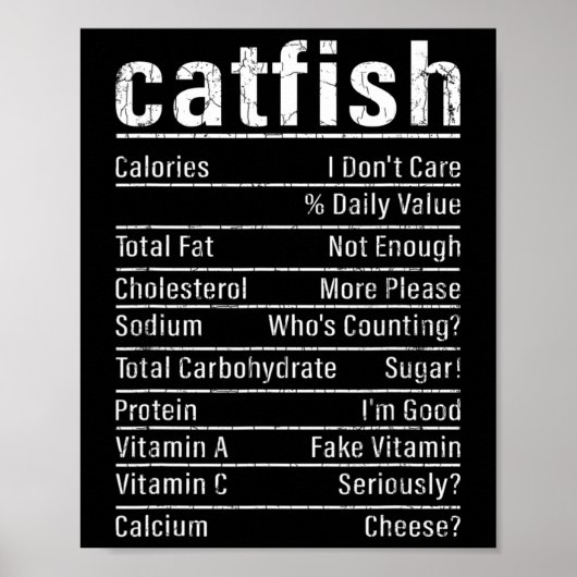 Poster Faits sur le poisson-chat amateur de pêche drôle g (Devant)
