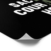 Poster Faits sur les anciens combattants Heureux Soutien  (Coin)