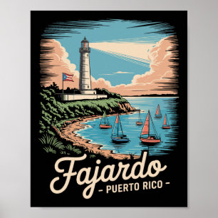 Poster Fajardo Porto Rico Souvenir