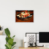Poster Fajitas de poulet (Bureau à domicile)