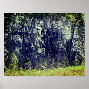 Poster Falaise de roche de marbre à Natural Bridge 3 Natu