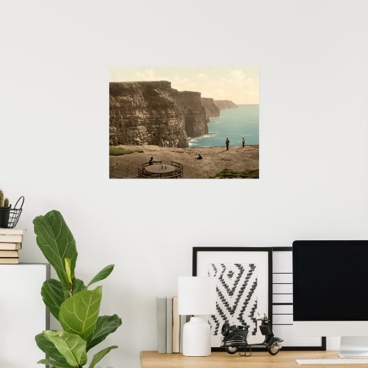 Poster Falaises à Moher, Comté Clare (Bureau à domicile)