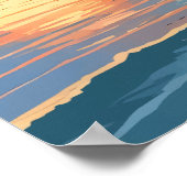 Poster Falaises blanches de Douvres – Paysage côtier embl (Coin)