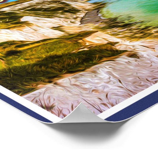 POSTER FALAISES BLANCHES DE DOVER - DOVER KENT ANGLETERRE (Coin)