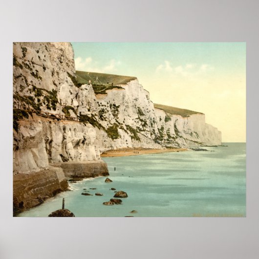 Poster Falaises blanches de Dover, Kent, Angleterre (Devant)