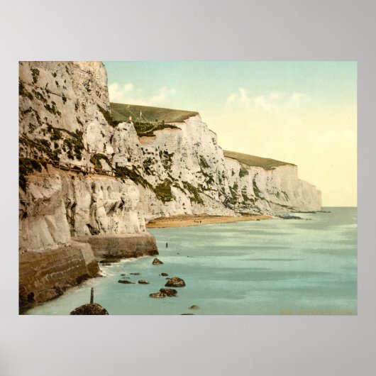 Poster Falaises blanches de Dover, Kent England (Devant)