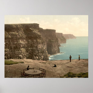 Poster Falaises chez Moher, copie d'archives de Clare du