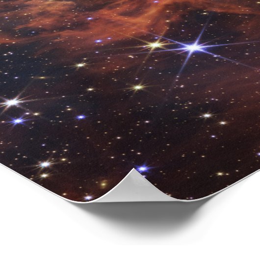 Poster Falaises cosmiques Carina Nebula James Webb Telesc (Coin)