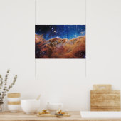 Poster Falaises cosmiques Carina Nebula James Webb Telesc (Cuisine)