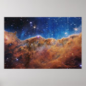 Poster Falaises cosmiques Carina Nebula James Webb Telesc (Devant)