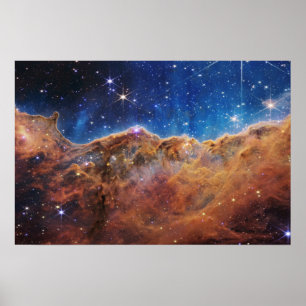 Poster Falaises cosmiques Carina Nebula James Webb Telesc