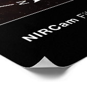 Poster Falaises cosmiques Carina Nebula Space Webb Telesc (Coin)