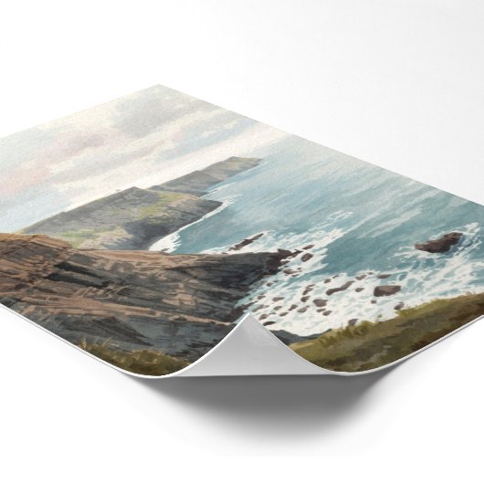 Poster Falaises côtières (Coin)