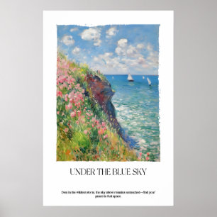 Poster Falaises côtières Art de paysage marin impressionn