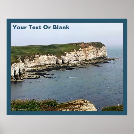 Poster Falaises de calque de la tête de Flamborough (Devant)