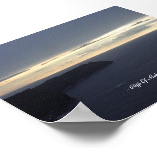 Poster Falaises de Moher, Irlande (Coin)