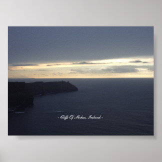 Poster Falaises de Moher, Irlande