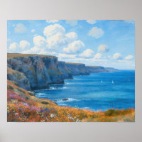 "Falaises d'Endless Horizon" - Un paysage marin ga