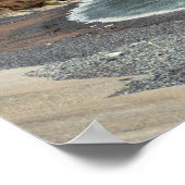 Poster Falaises du paysage marin de Normandie (Coin)