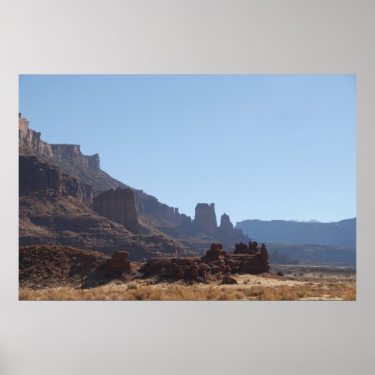 Poster Falaises rouges (Devant)