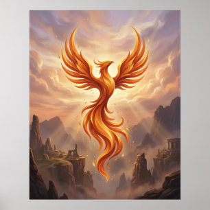 Poster Falaises sacrées du Phénix de feu