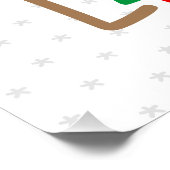 Poster FaLaLa... Arbres de Noël Pneus rouges verts (Coin)