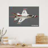 POSTER FALCON DE COMBAT F-16C (Cuisine)
