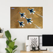 POSTER FALCON DE COMBAT F-16C (Bureau à domicile)