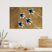 POSTER FALCON DE COMBAT F-16C (Cuisine)