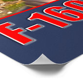 POSTER FALCON DE COMBAT F-16C (Coin)