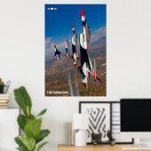 POSTER FALCON DE COMBAT F-16C (Bureau à domicile)