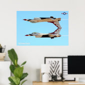 POSTER FALCON DE COMBAT F-16C (Bureau à domicile)