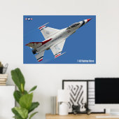 POSTER FALCON DE COMBAT F-16C (Bureau à domicile)