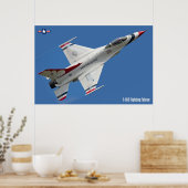 POSTER FALCON DE COMBAT F-16C (Cuisine)