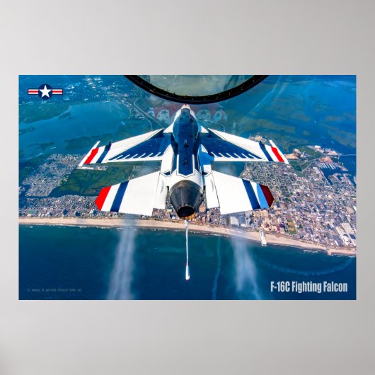 POSTER FALCON DE COMBAT F-16C (Devant)