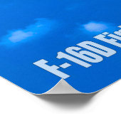 POSTER FALCON DE COMBAT F-16D (Coin)