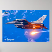 POSTER FALCON DE COMBAT F-16D (Devant)