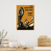 Poster Falcon maltais Dashiell Hammet Première édition C (Cuisine)