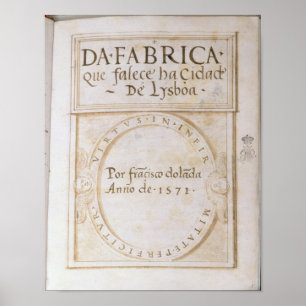 Poster Falece ha Cidade de Lysboa'de que du DA Fabrica